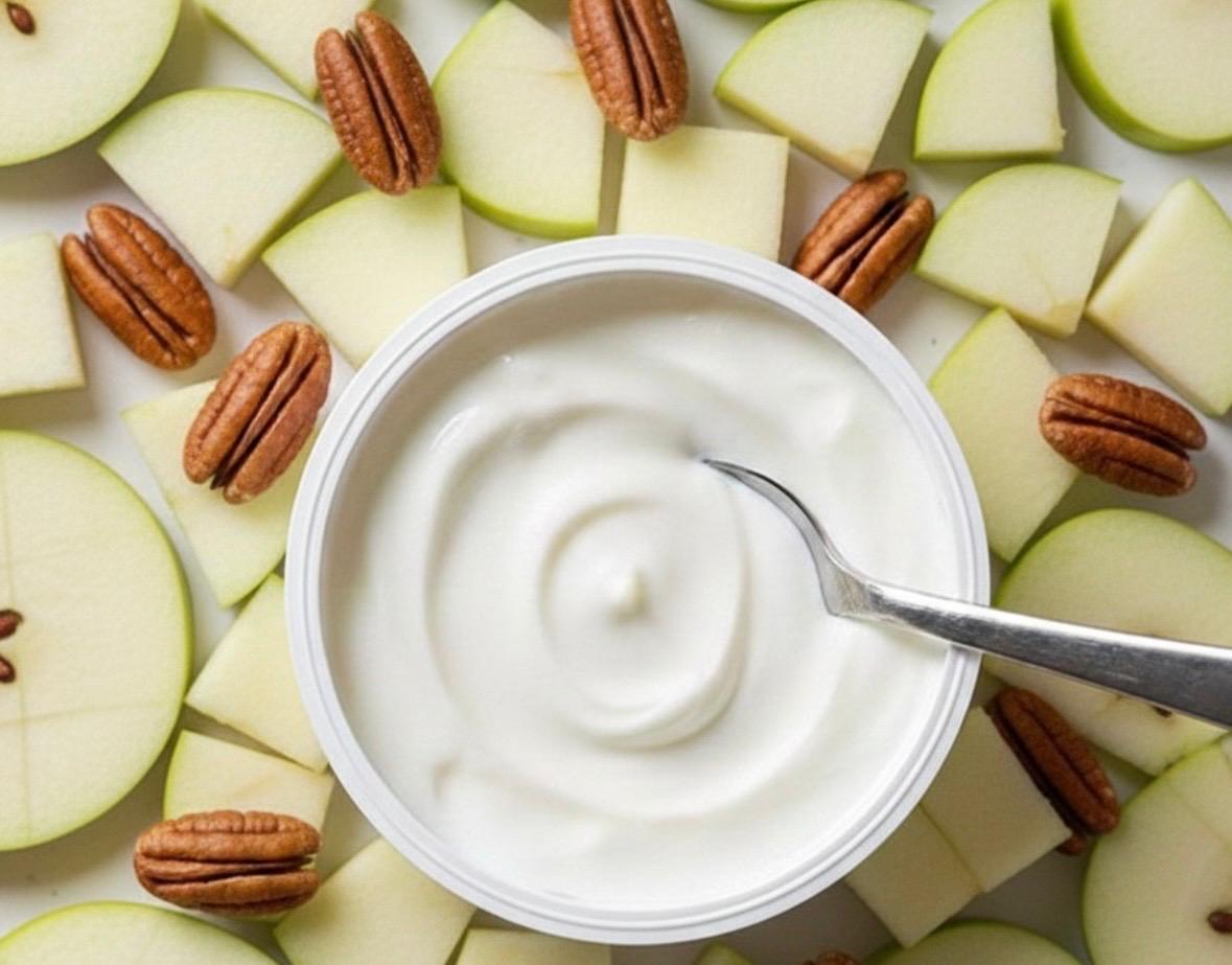 Yogurt artesanal sabor Manzana con Nuez